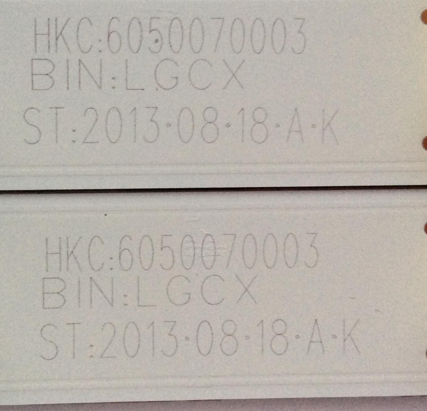 KIT DE LED PARA TV / HAIER HK500WLEDM-CH04H / V500HK1-PS1 / HKC-500W-TE01A-50T9-MCPCB / 6003050486 / MODELO LE50H3280 - Imagen 2